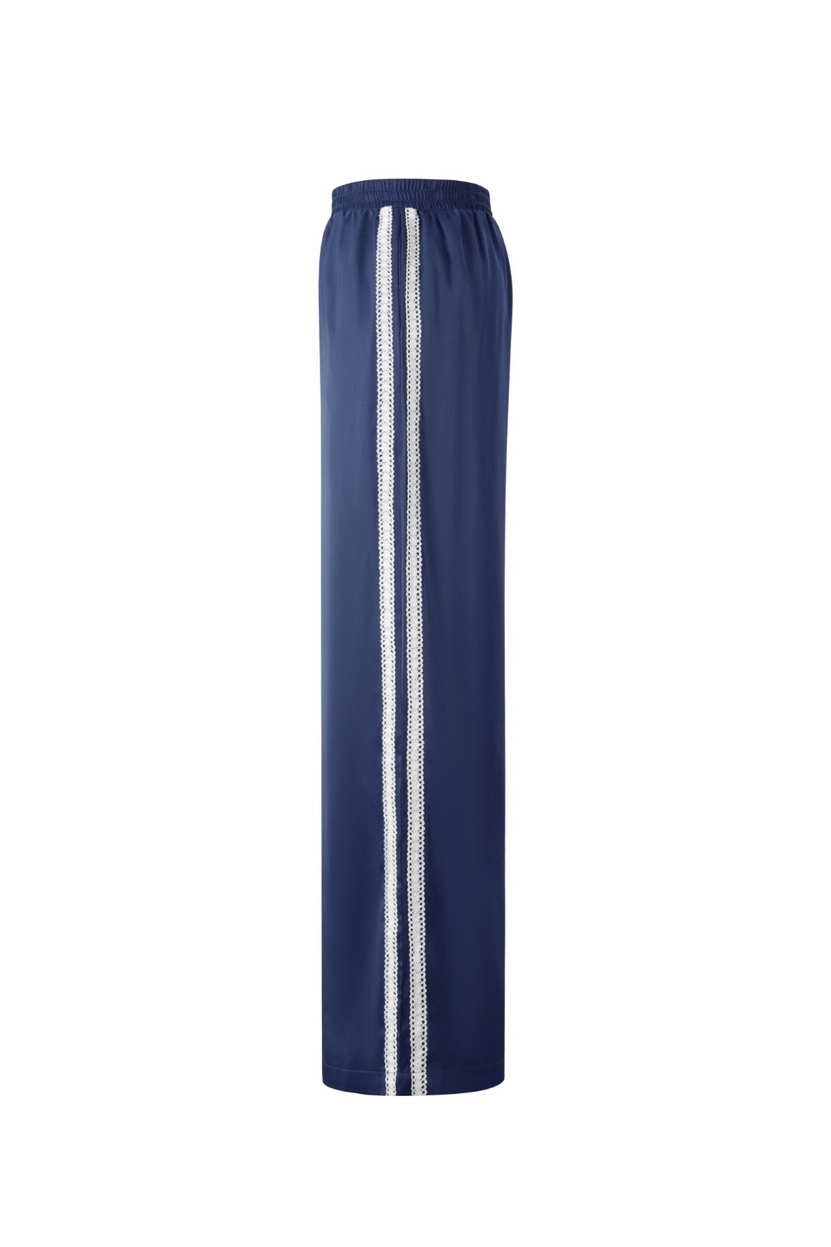 Satijnen broek met kant
