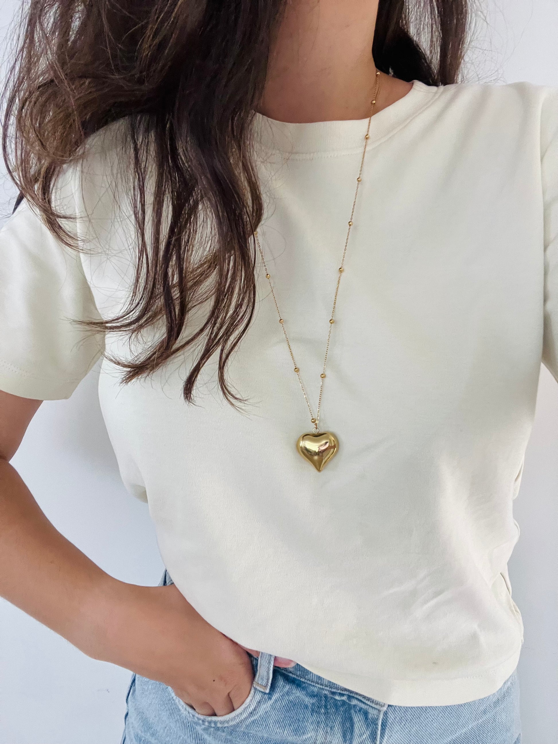 Lange hart ketting