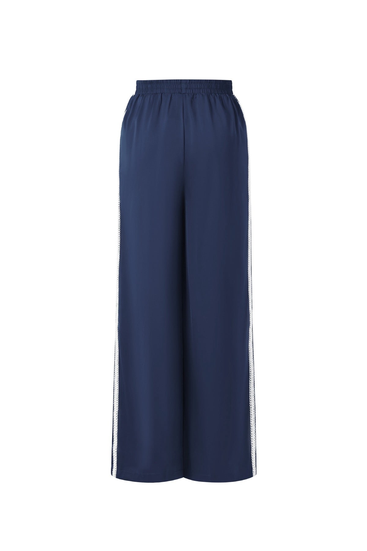 Satijnen broek met kant