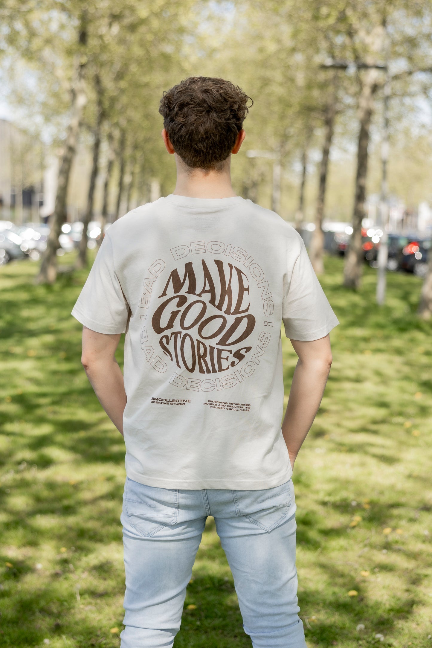 Mannen shirt - Make good stories