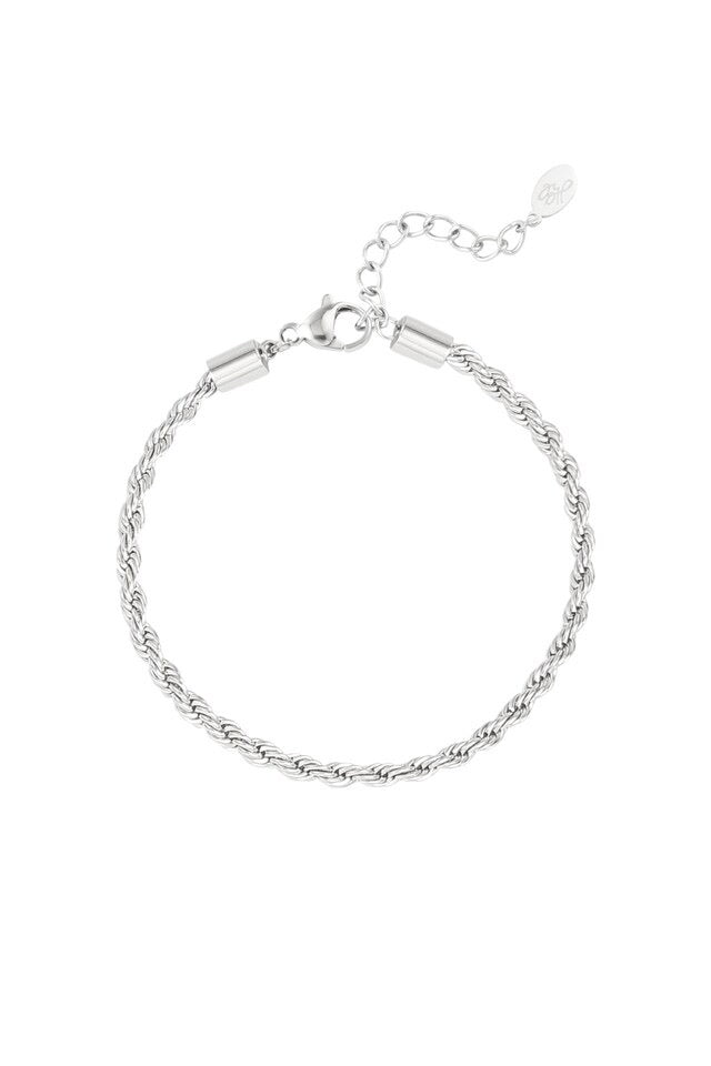 Armband - Unisex armband gedraaid, 3MM