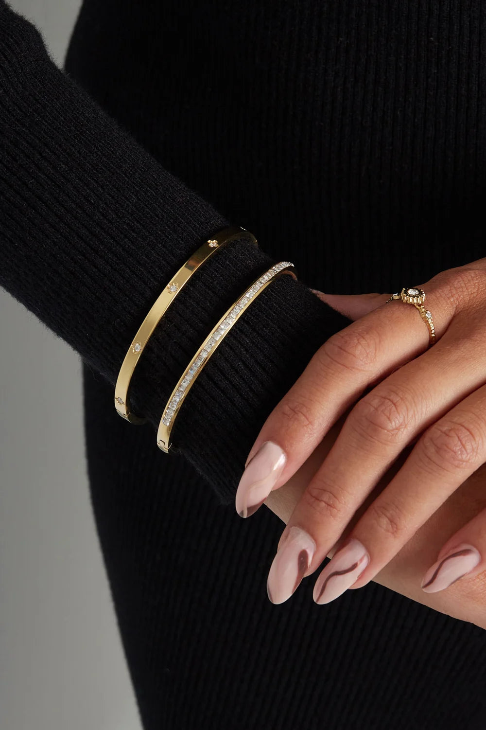 Bangle armband dunne diamanten