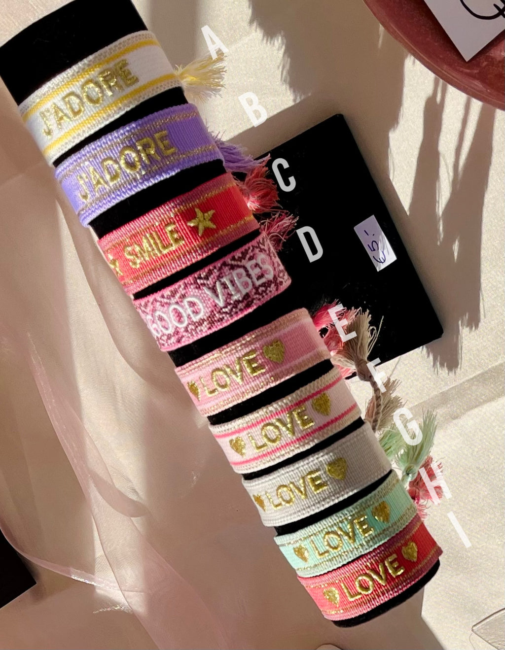 Stoffen armbanden