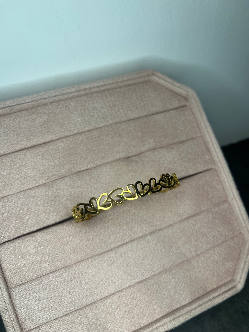 Bangle armband open hart