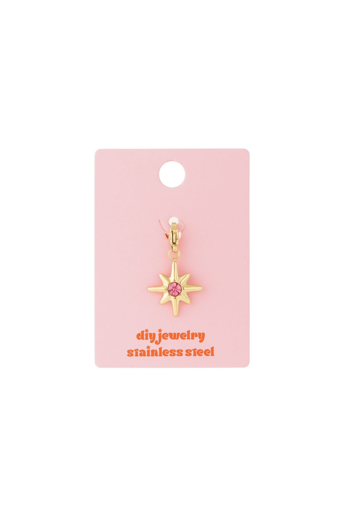 Roze twinkel bedel goud