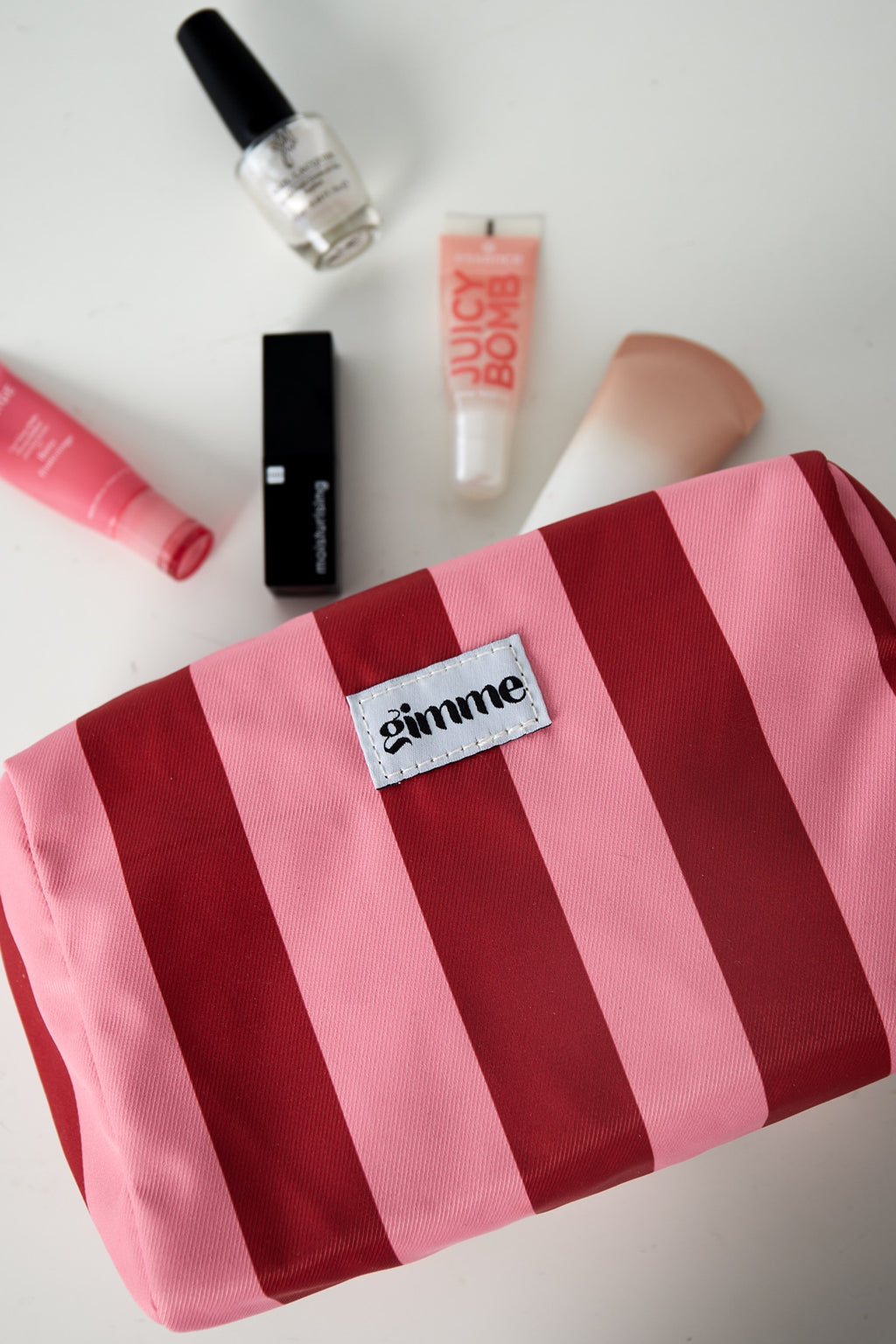 Make up tas - Rood brede strepen