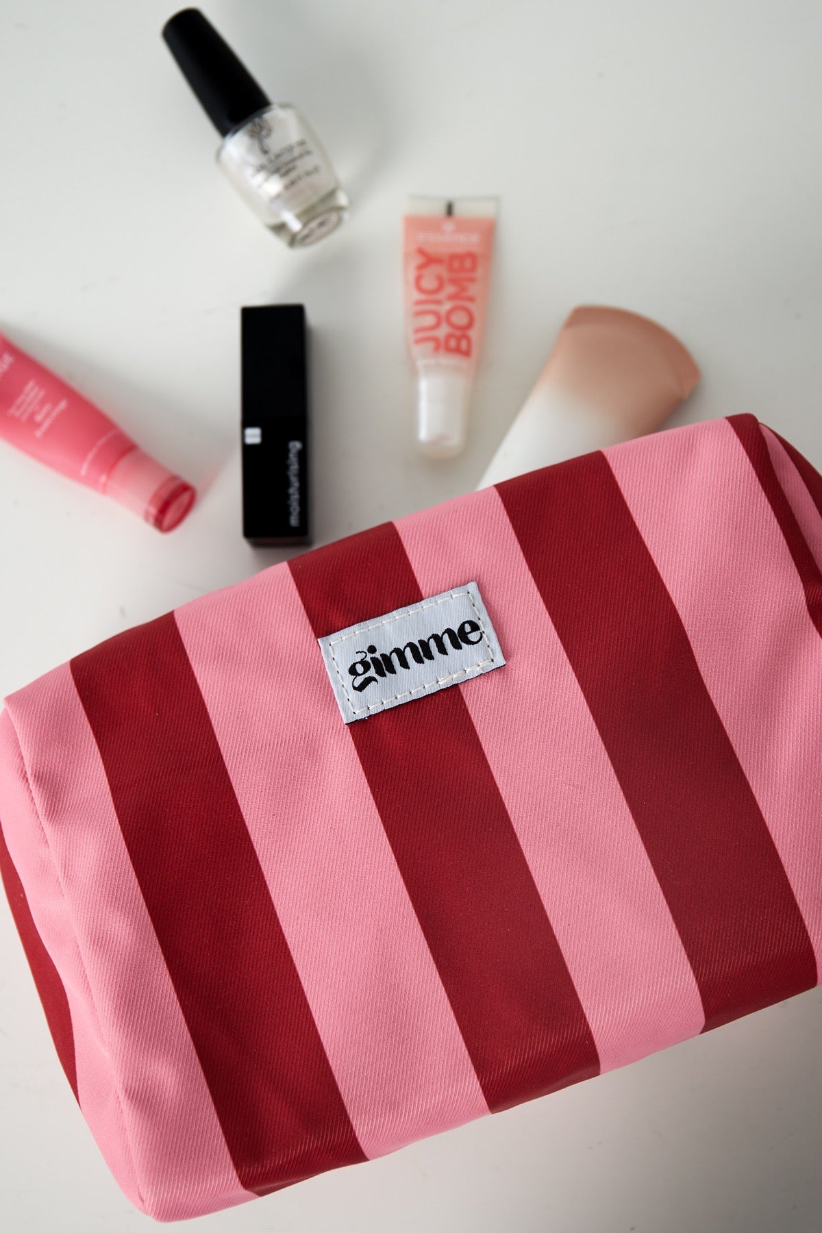 Make up tas - Rood brede strepen