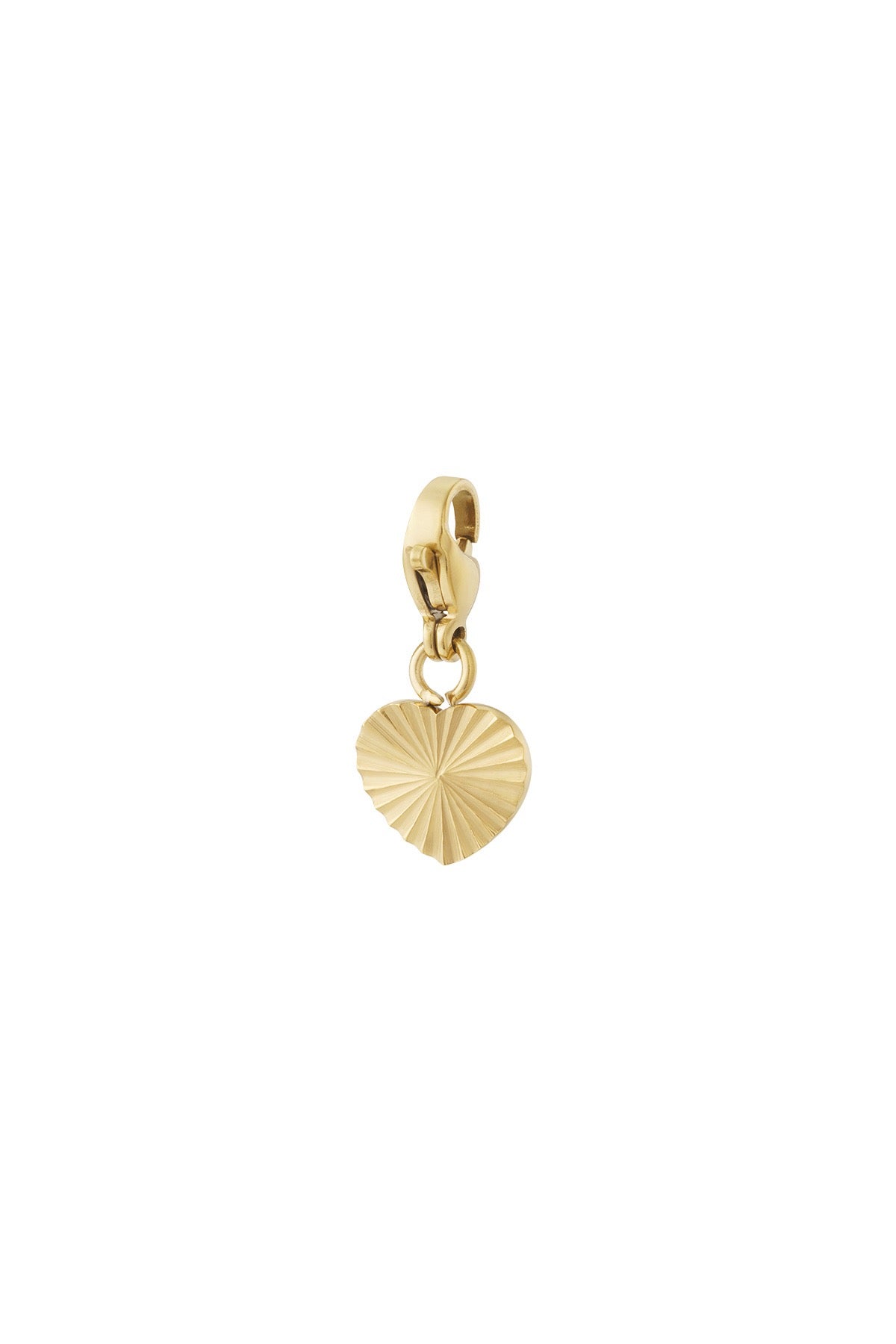 Trendy hart bedel goud