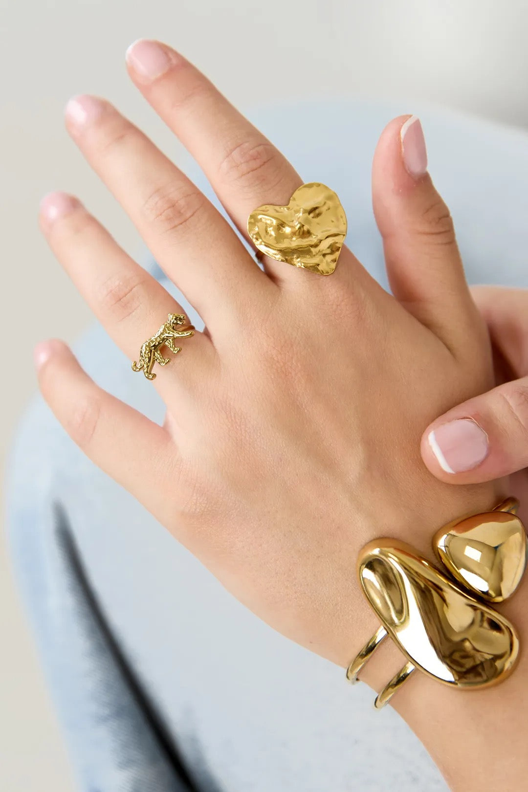 Panter ring goud