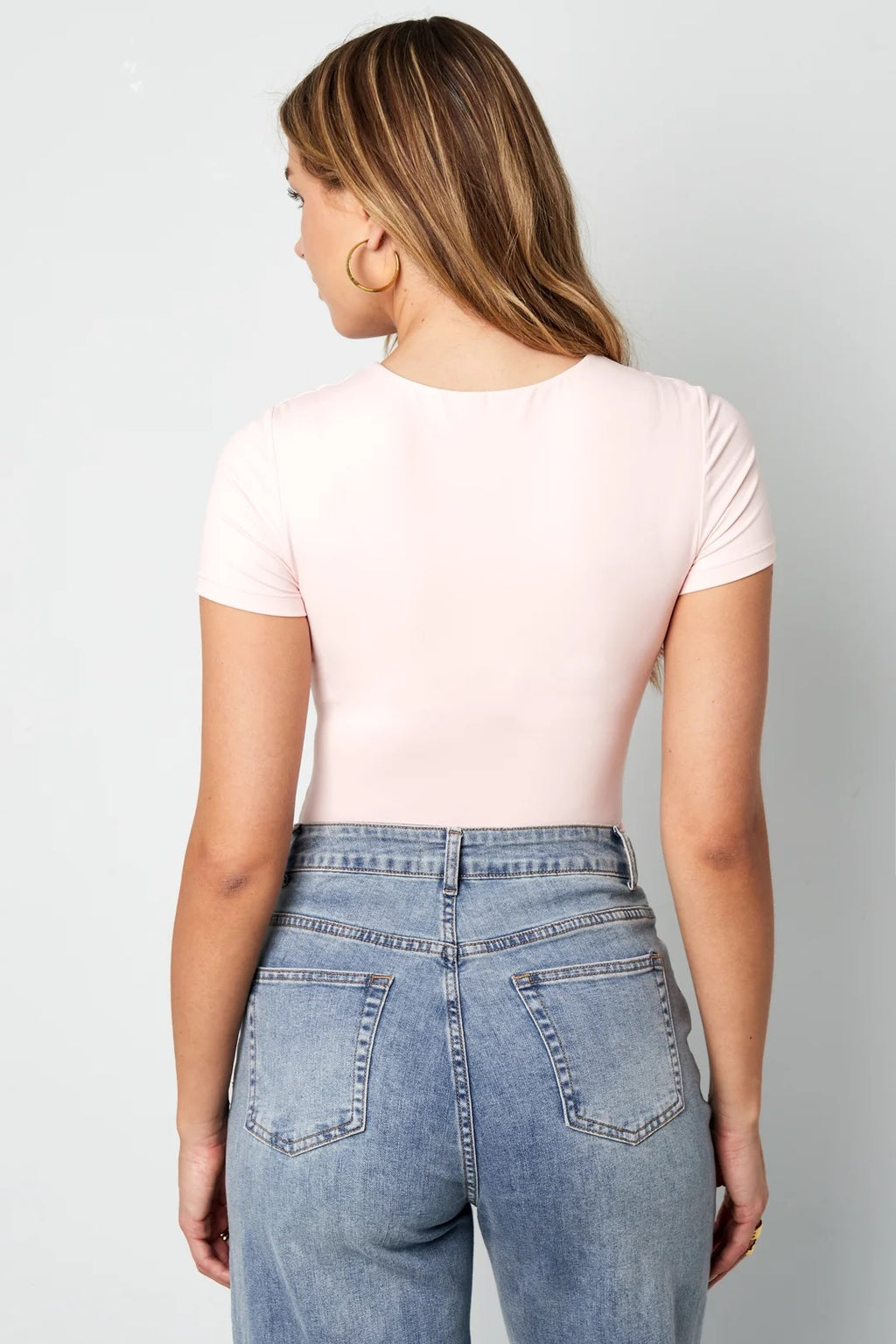 T-shirt body licht roze