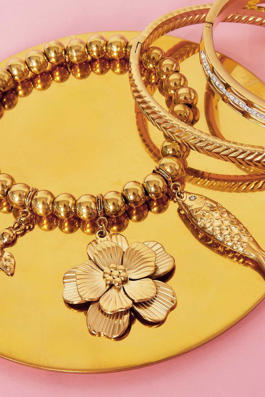 Bloemen bedel groot goud