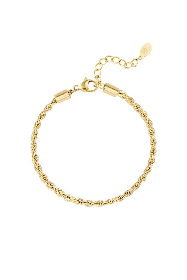 Armband - Unisex armband gedraaid, 3MM