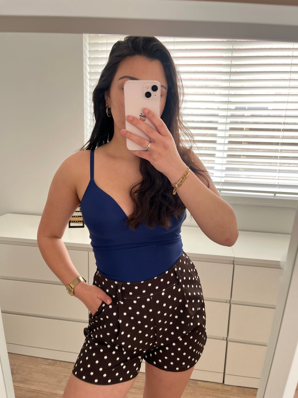Marine blauwe body