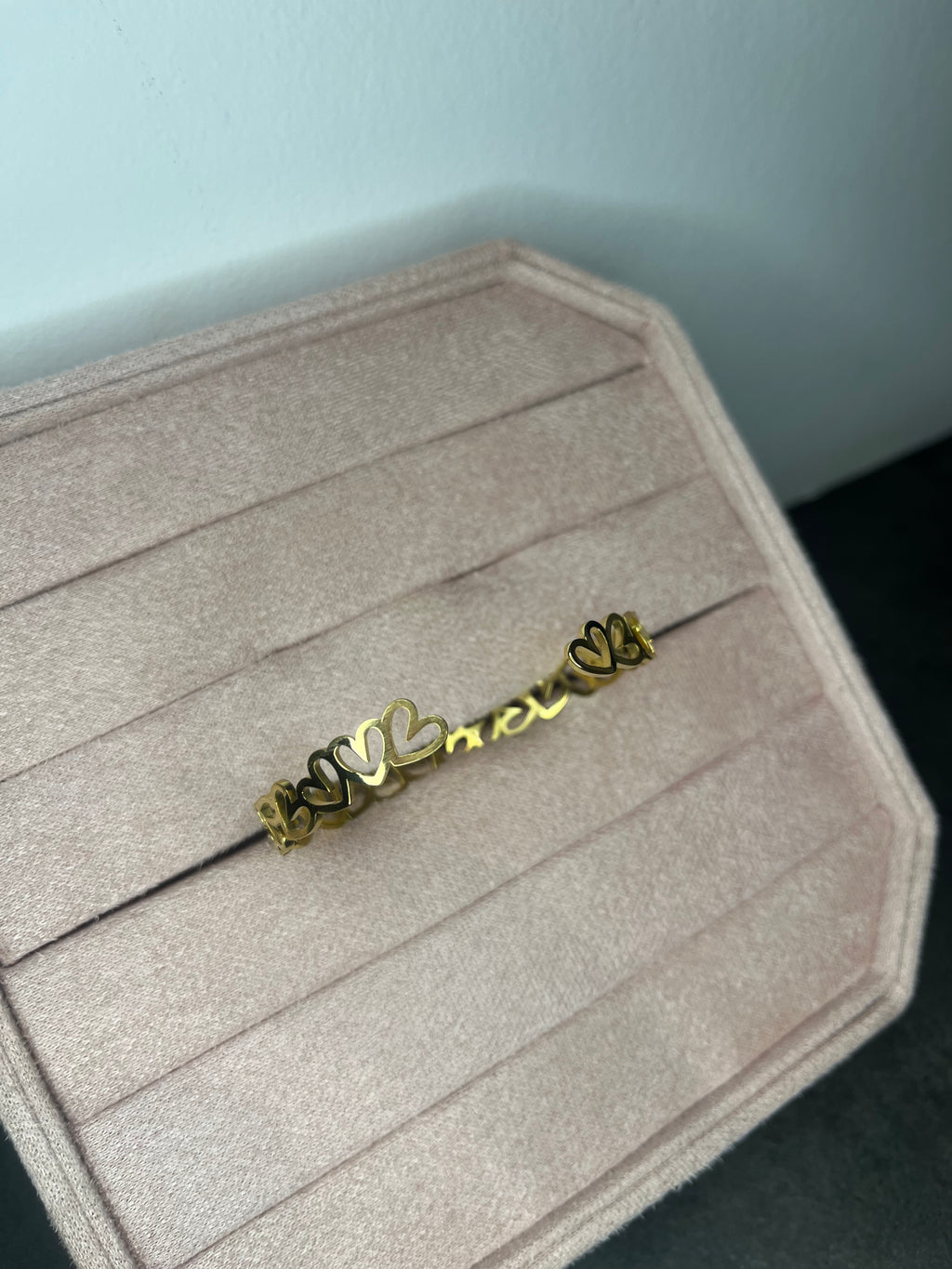 Bangle armband open hart