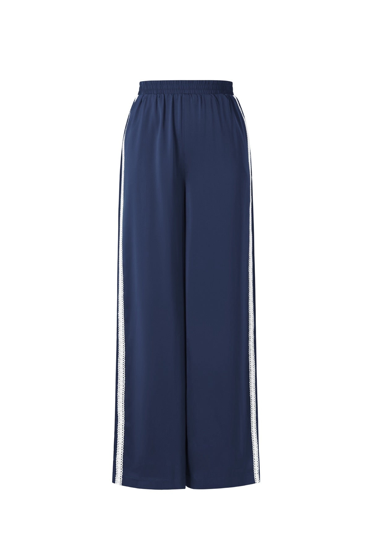 Satijnen broek met kant