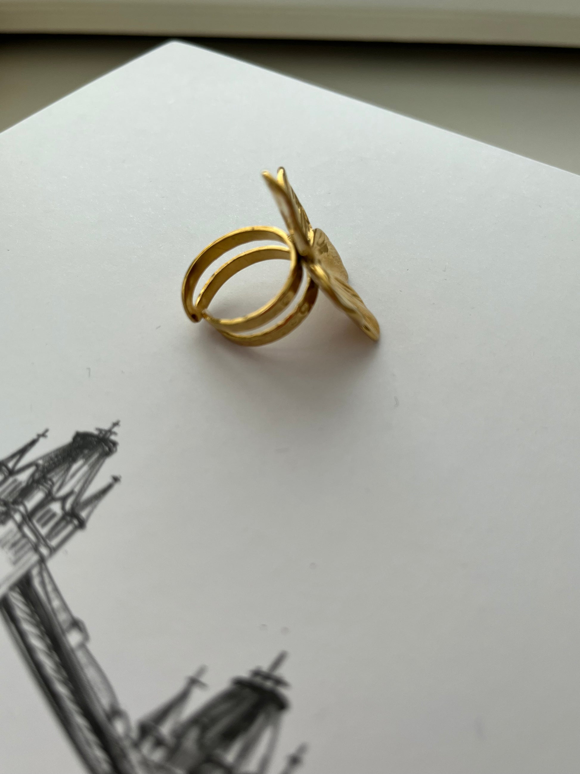 Ring - grote bloem