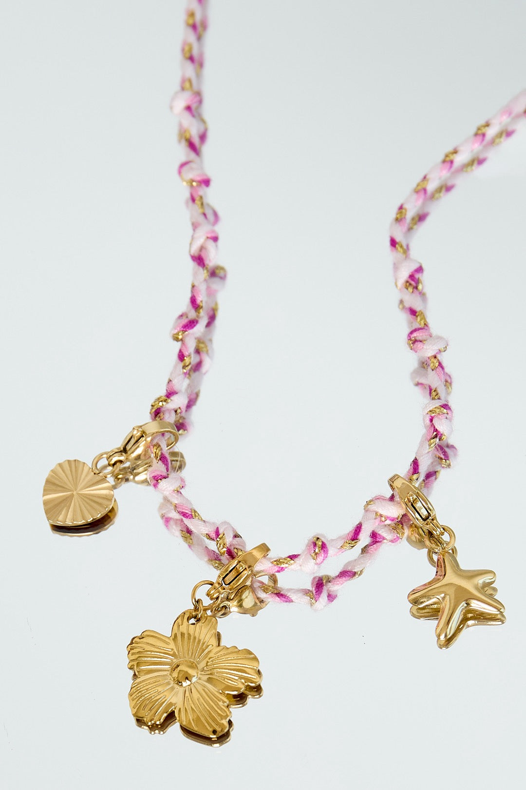 Trendy hart bedel goud