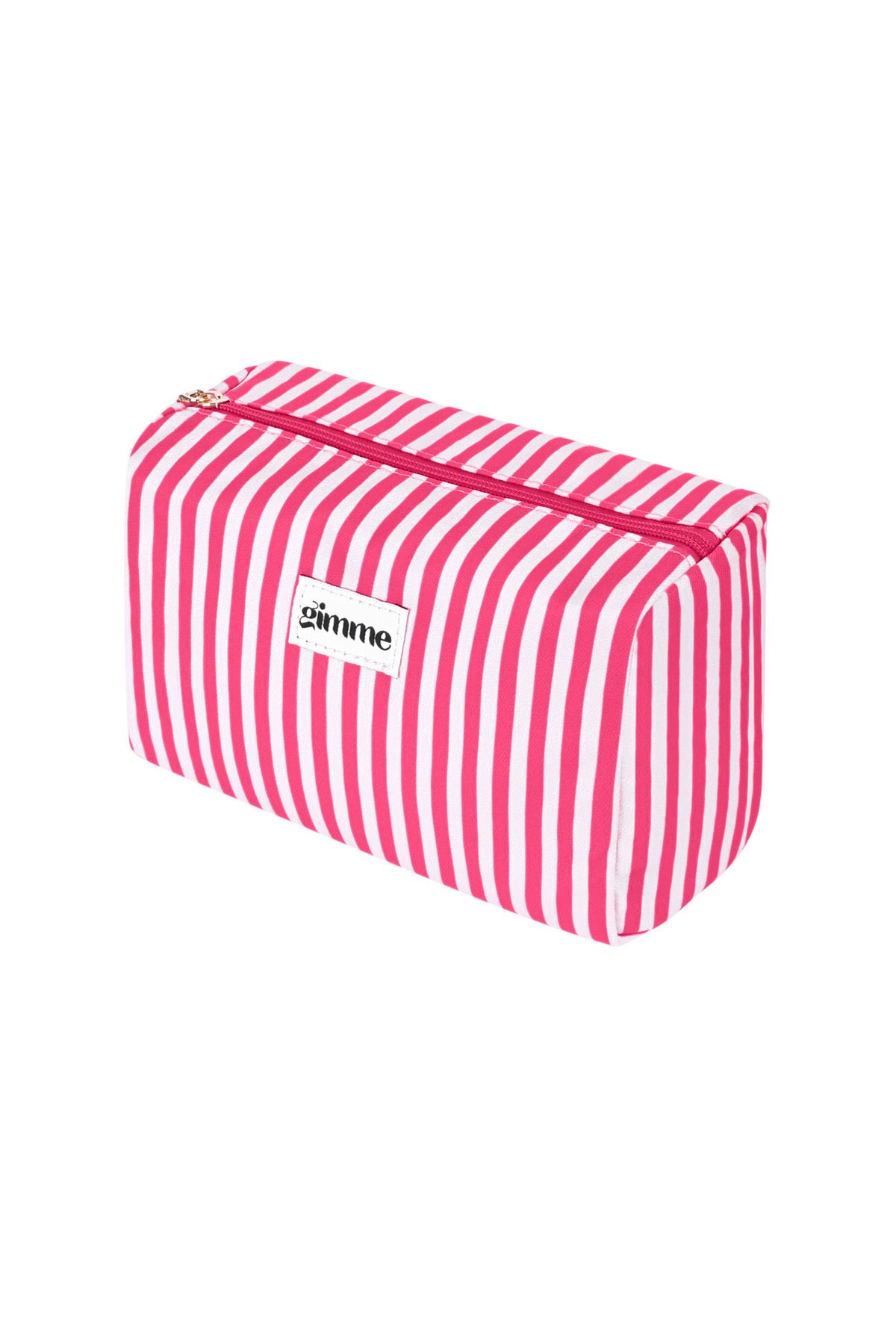 Make up tas - Fuchsia small striped