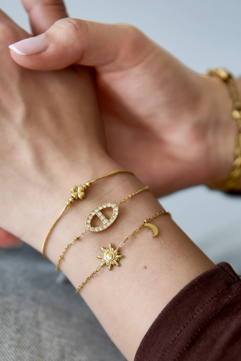 Klavertje vier armband