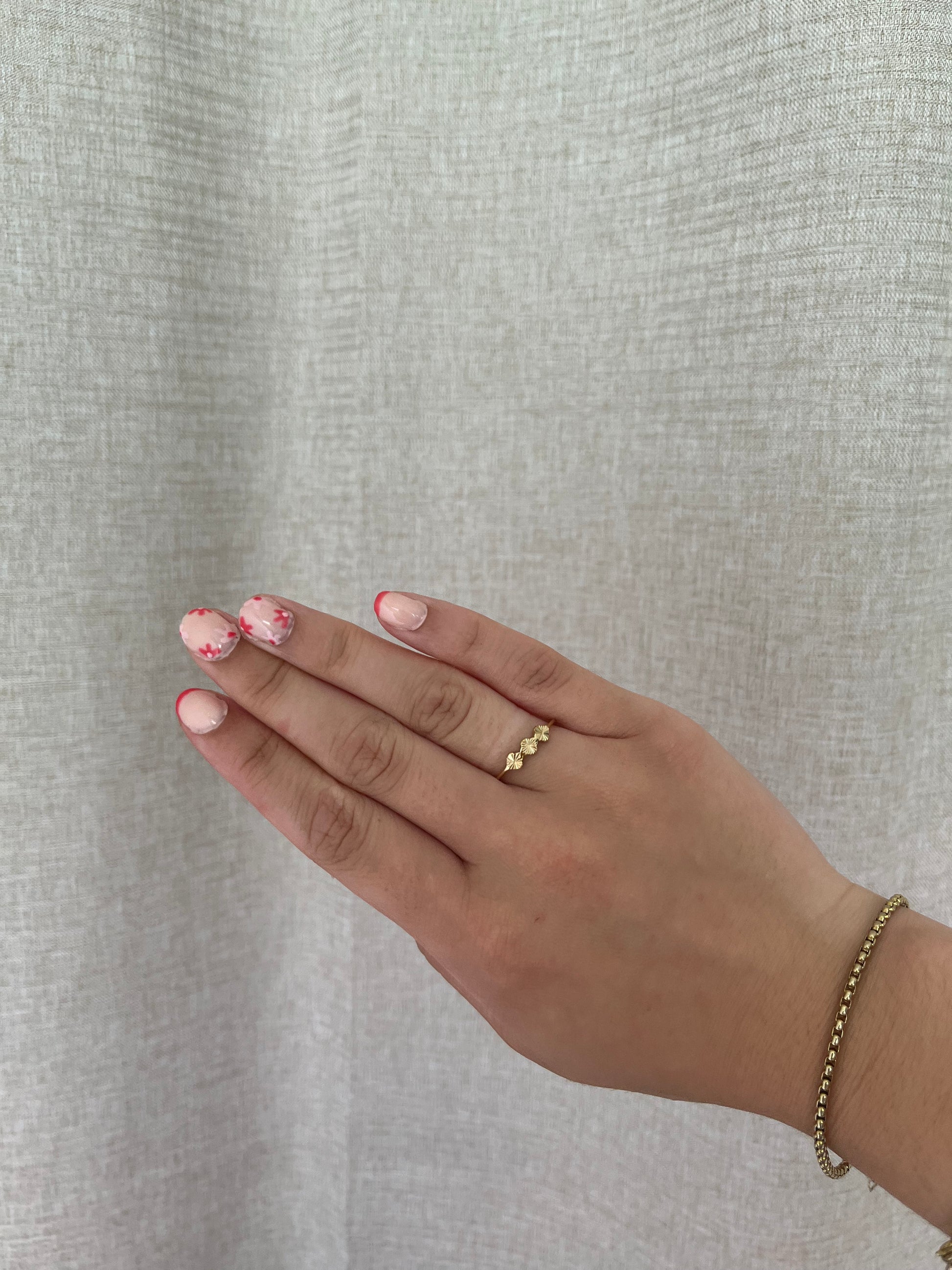 Ring - 3 bloemen ring