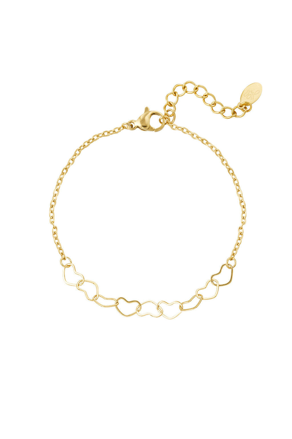 Armband - Linked hearts