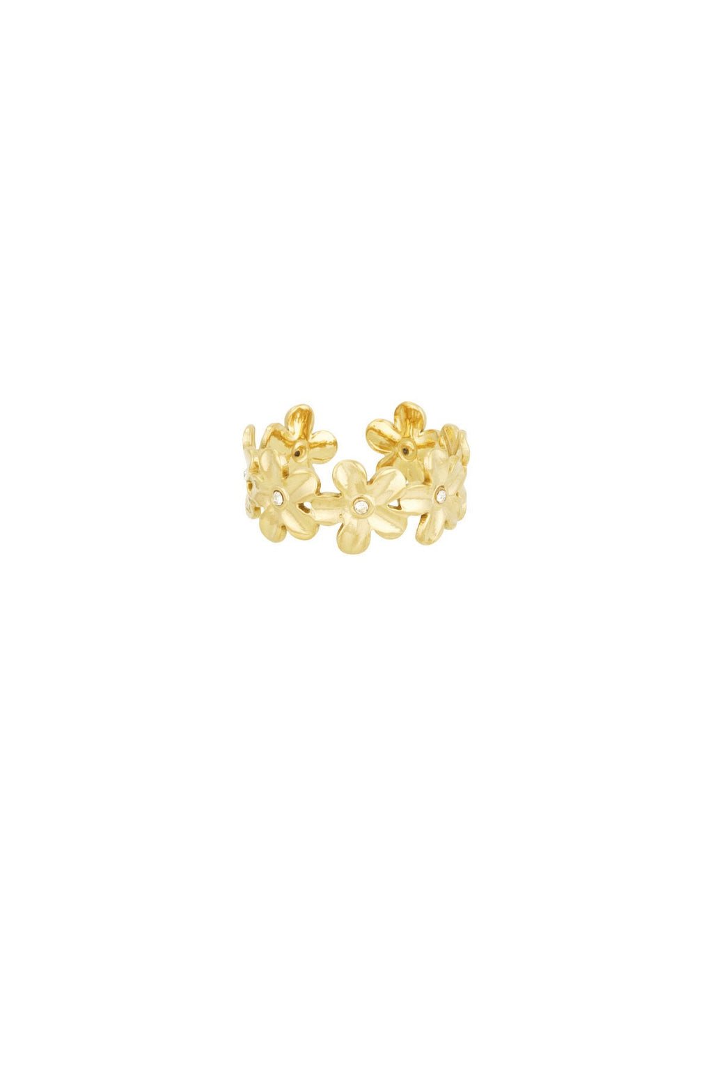 Infinity flower ring
