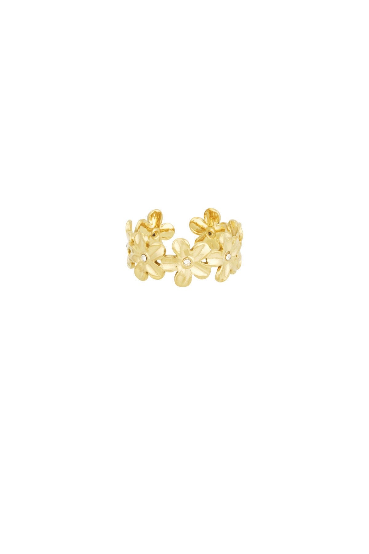 Infinity flower ring