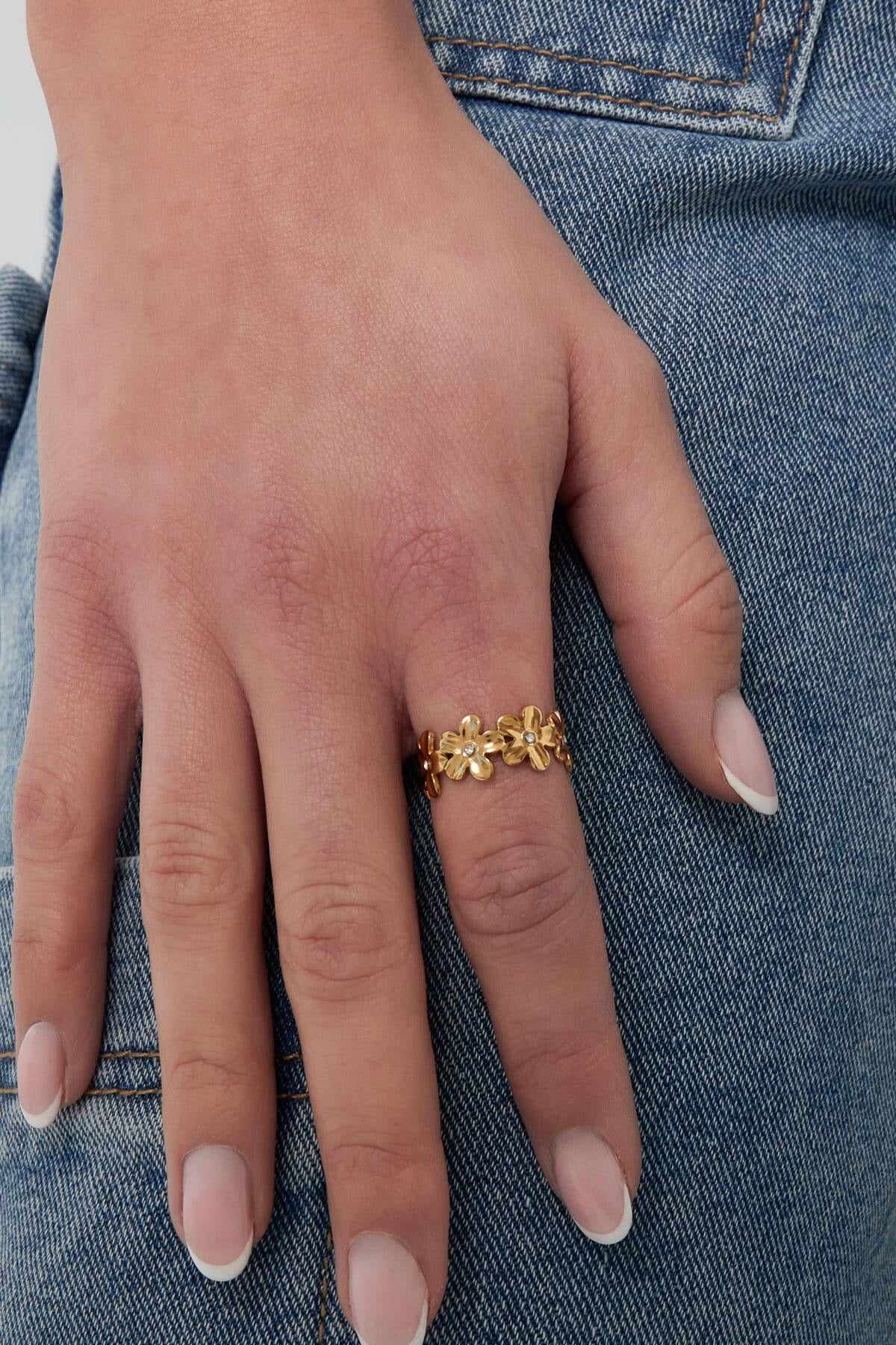 Infinity flower ring