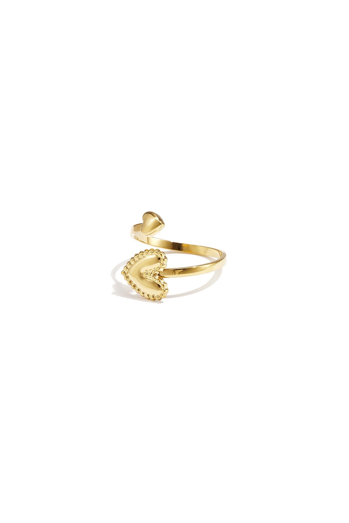 Ring met verstelbare hartjes