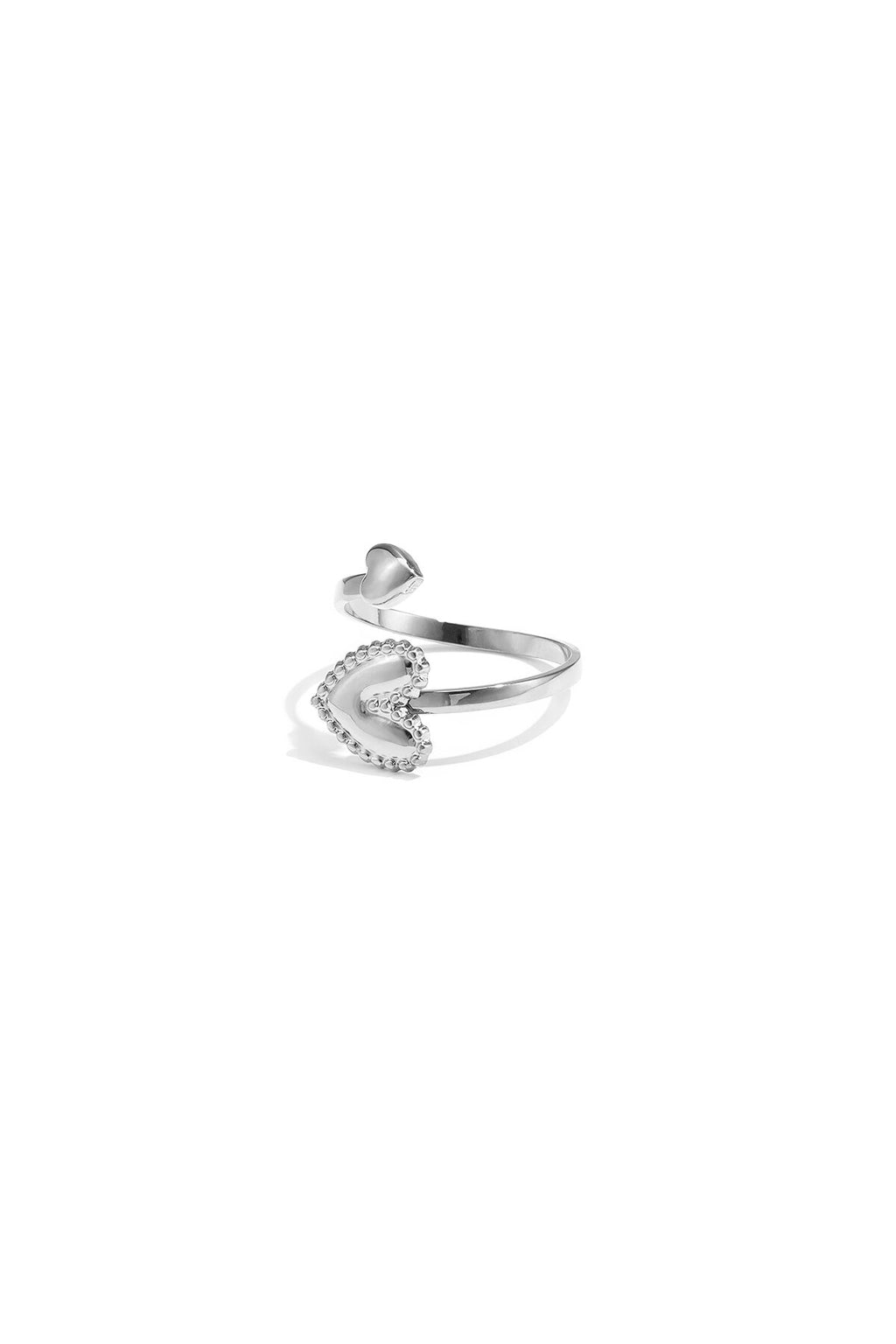 Ring met verstelbare hartjes