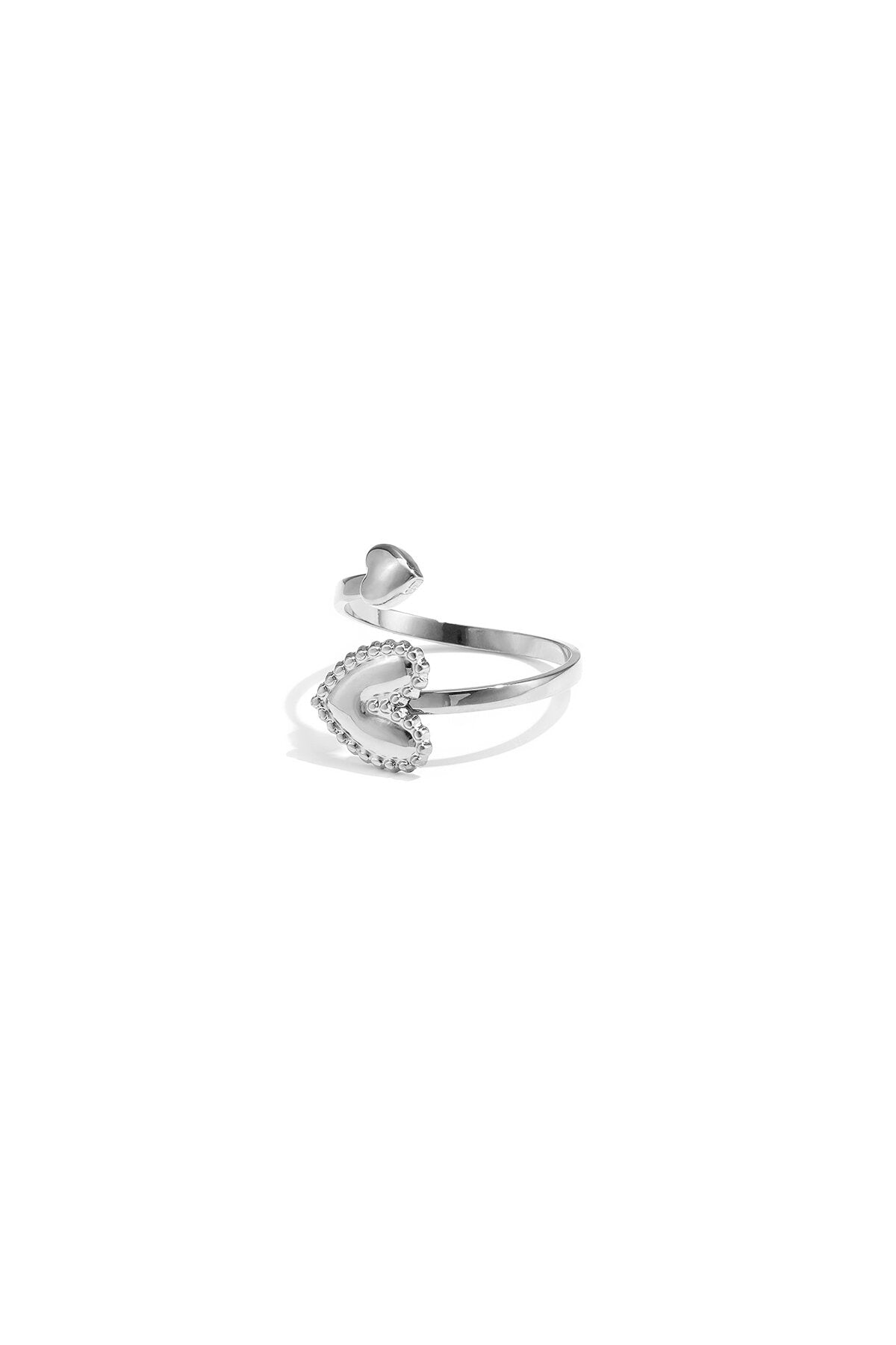 Ring met verstelbare hartjes