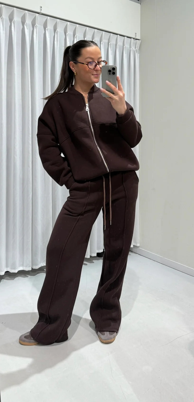 Louey joggingsset brown