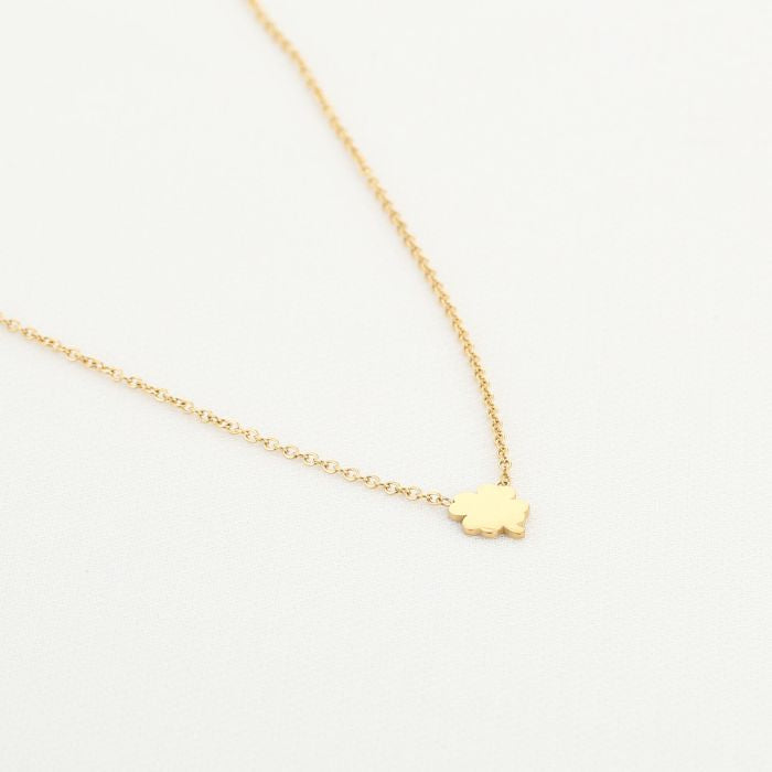 Klavertje vier ketting goud