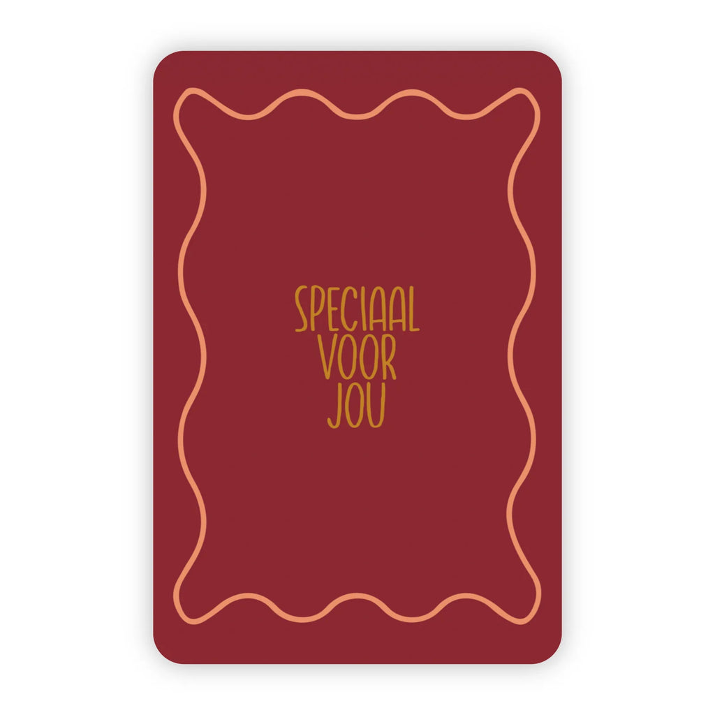 Wenskaart speciaal voor jou goudfolie