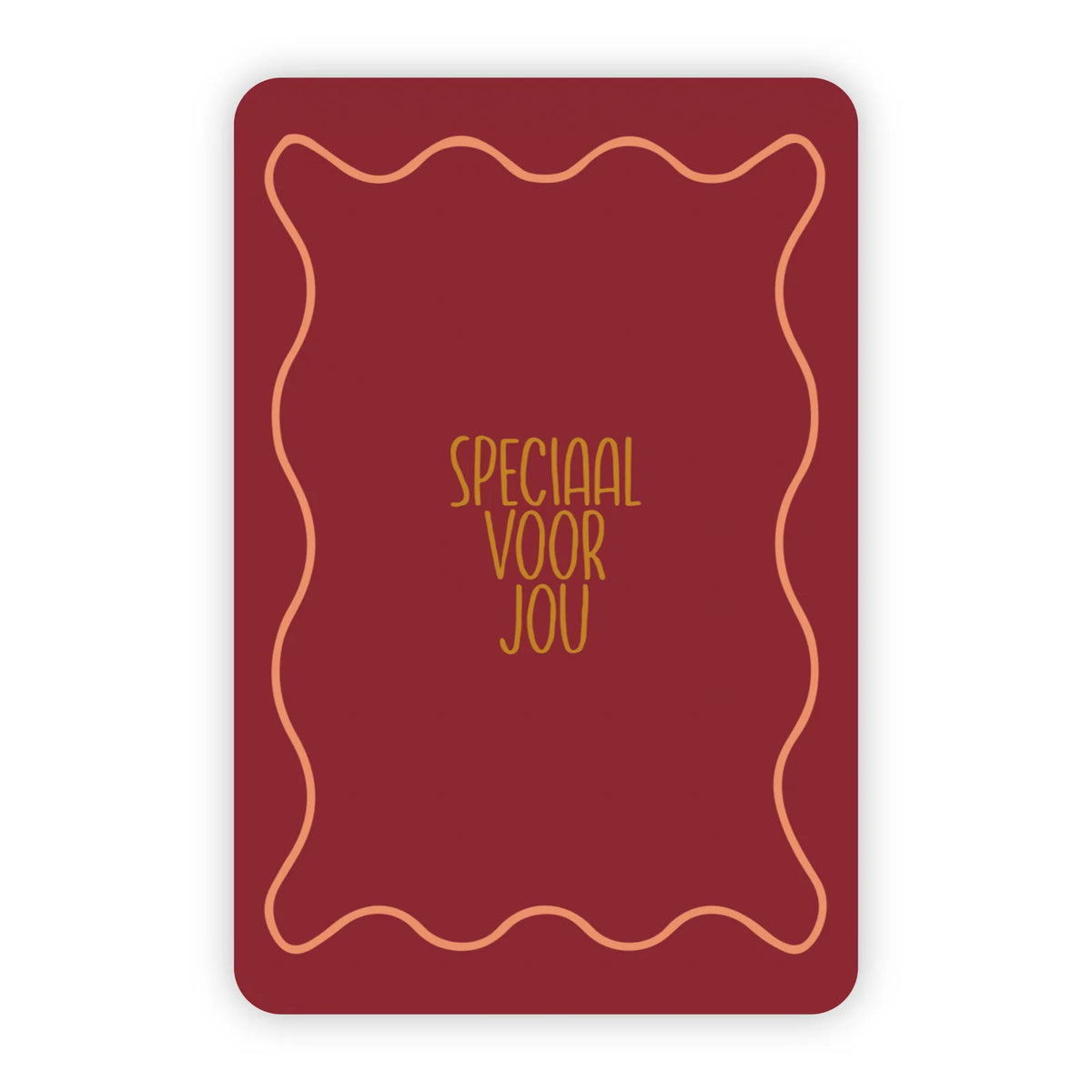 Wenskaart speciaal voor jou goudfolie