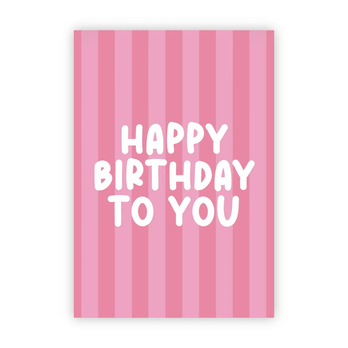 Wenskaart happy birthday to you dubbele kaart